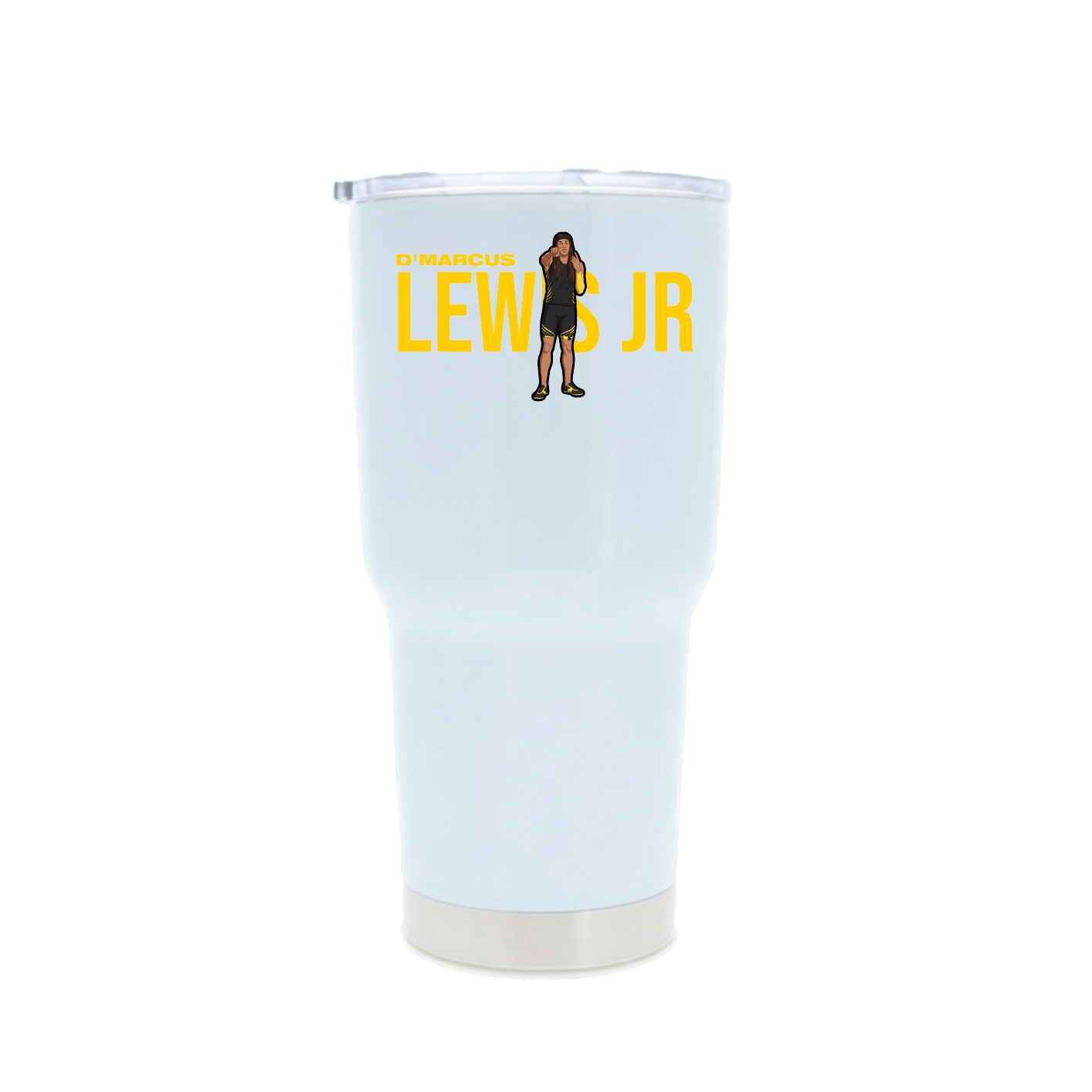 30oz Stainless Steel Tumbler — Player Name in White