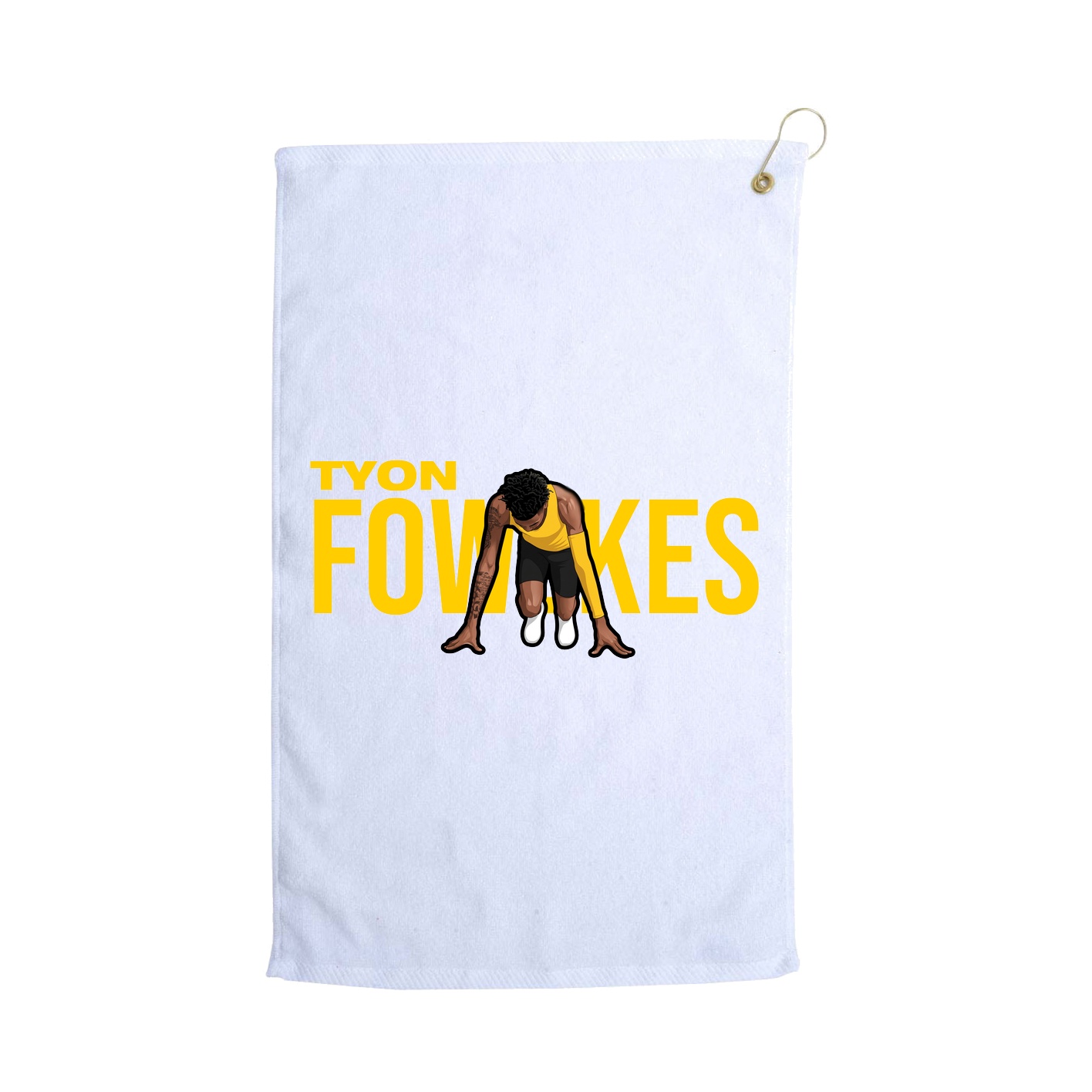 Golf Towel — Player Name in White