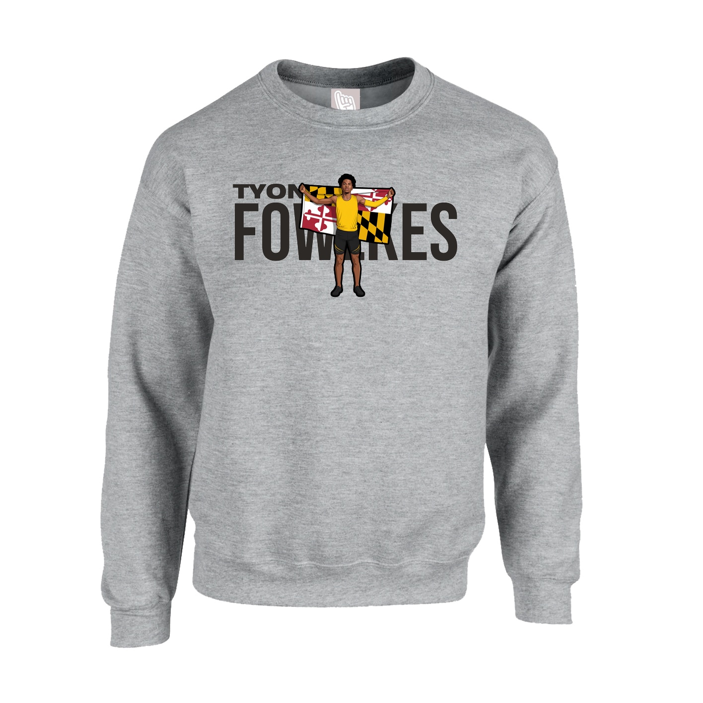 Fleece Crew — Player Name in Grey