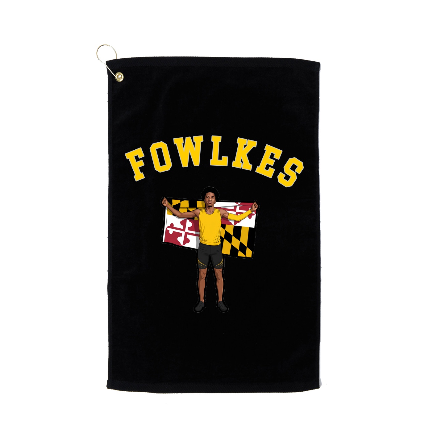 Golf Towel — Shirsey Arch in Black