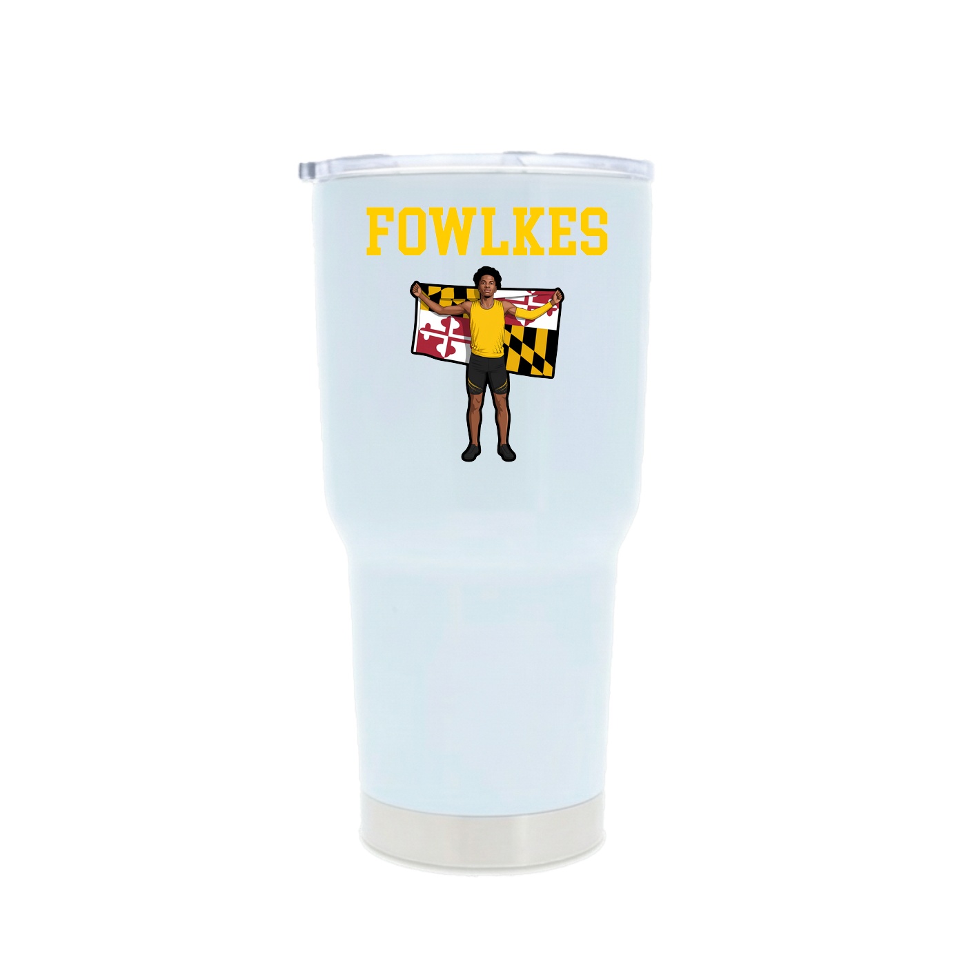 30oz Stainless Steel Tumbler — Shirsey in White