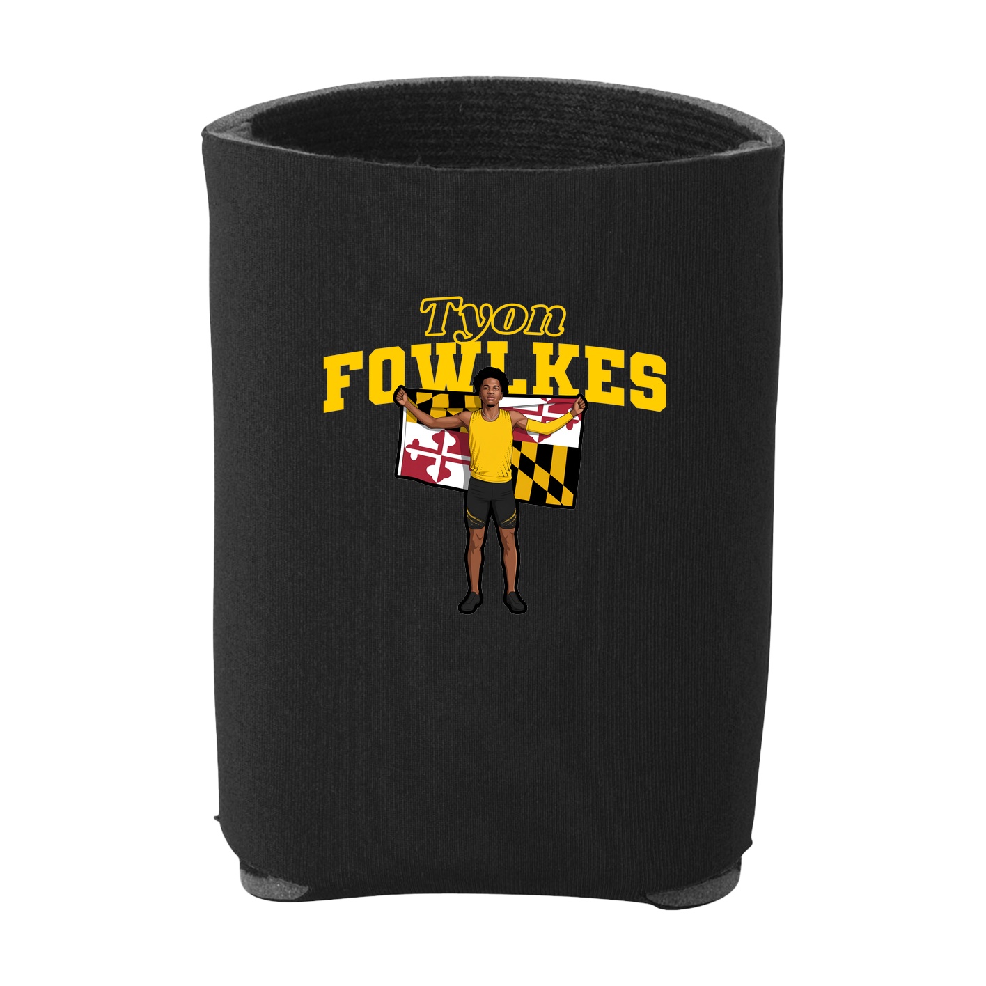 Can Holder — Name Arch in Black
