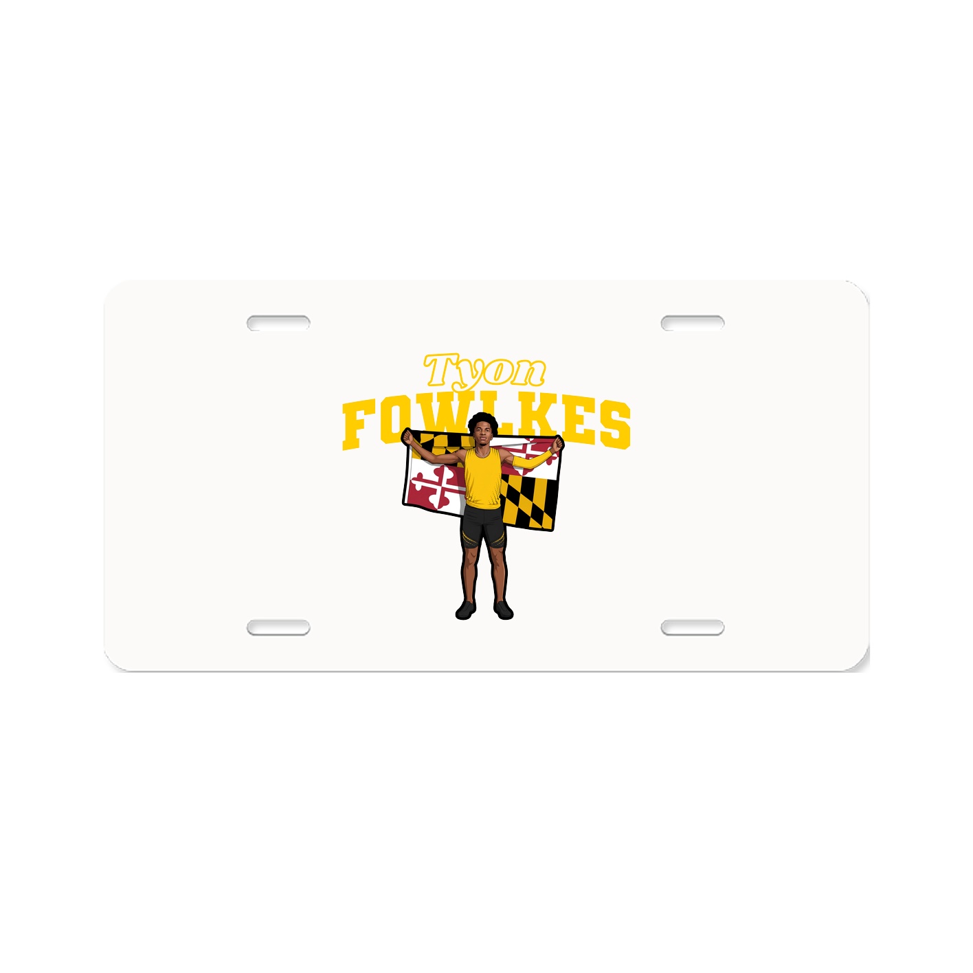 License Plate — Name Arch in Classic