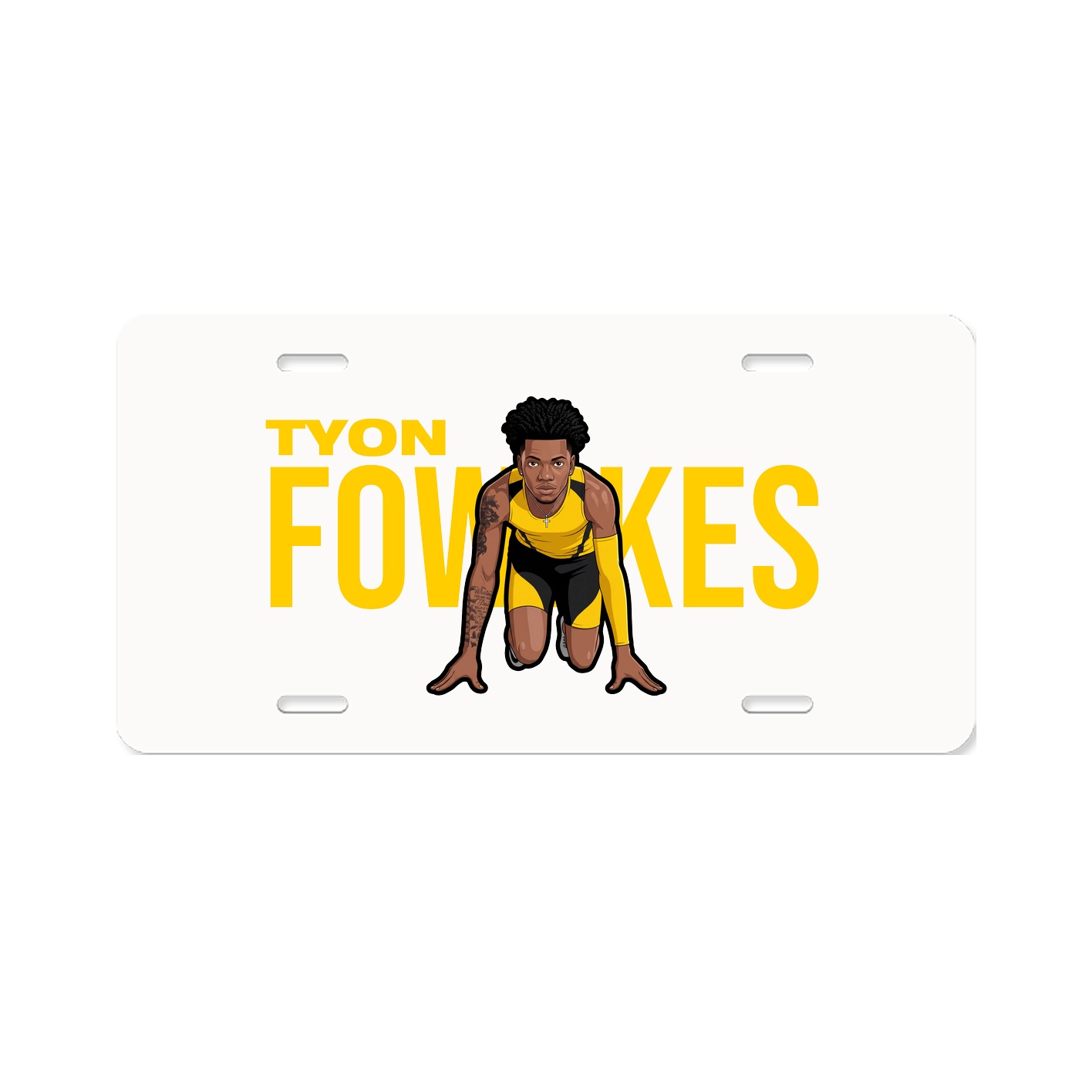 License Plate — Player Name in Classic