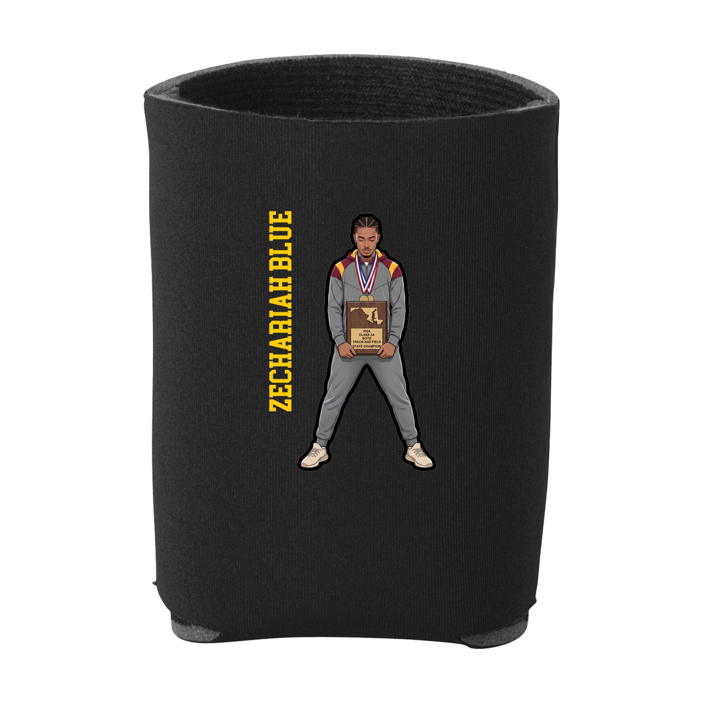 Can Holder — Name Vertical in Black