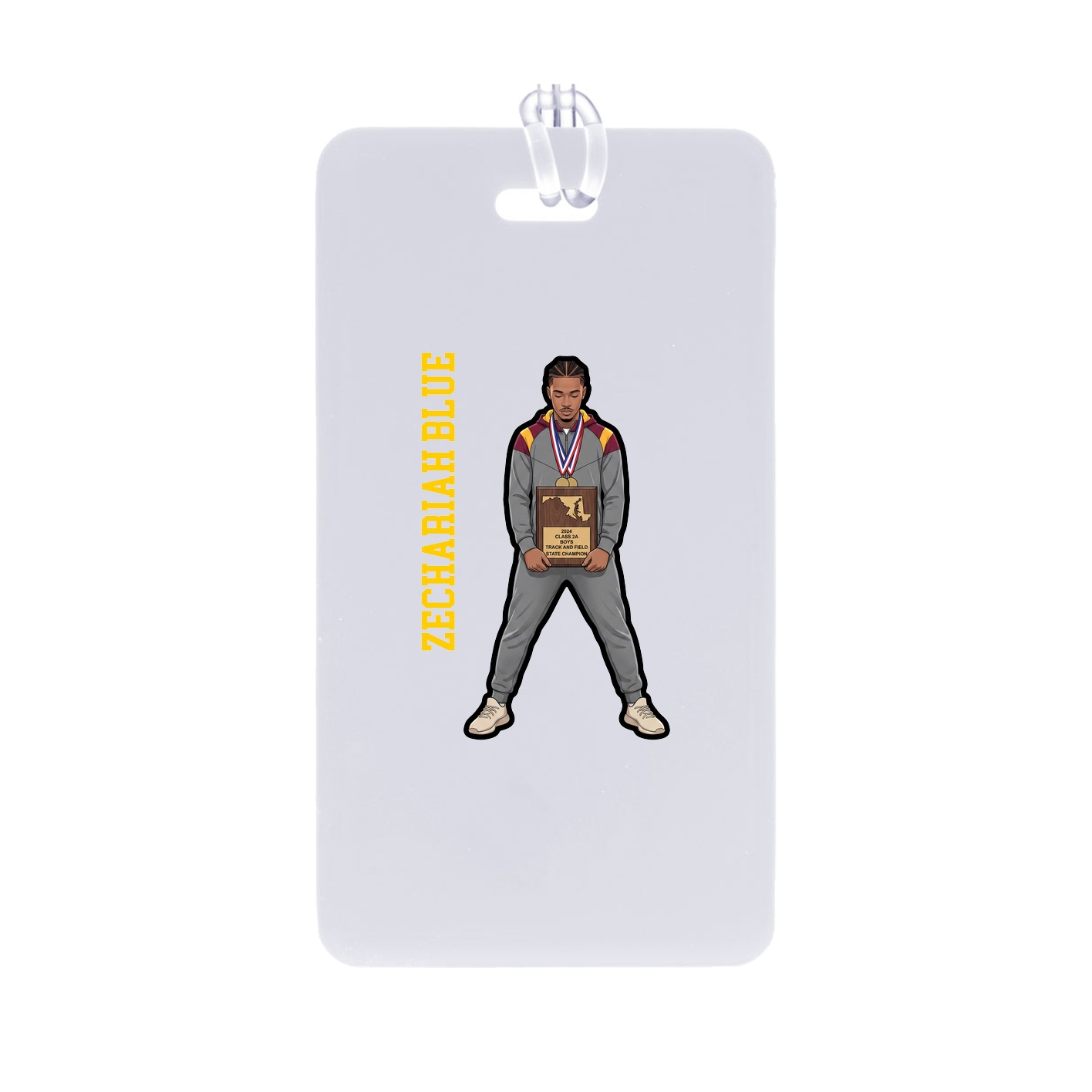 Bag Tag — Name Vertical in Classic