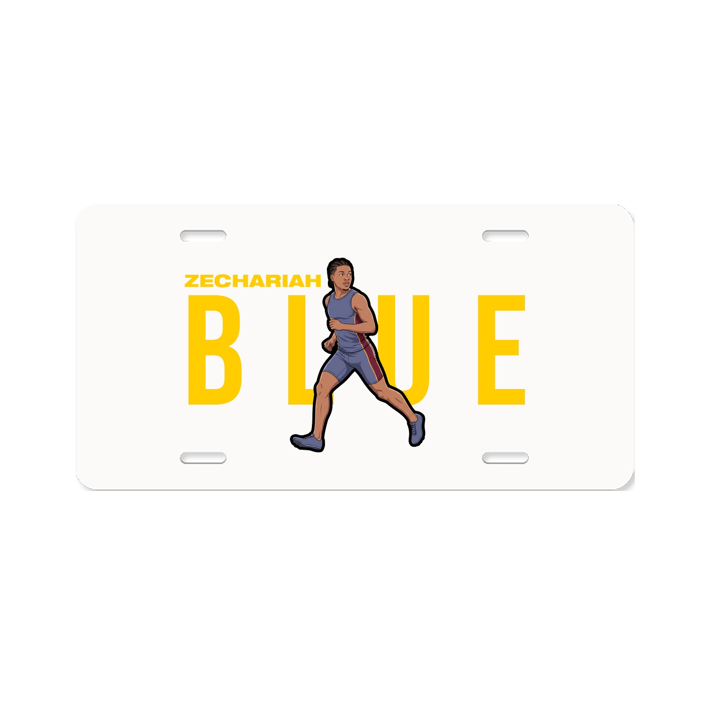 License Plate — Player Name in Classic