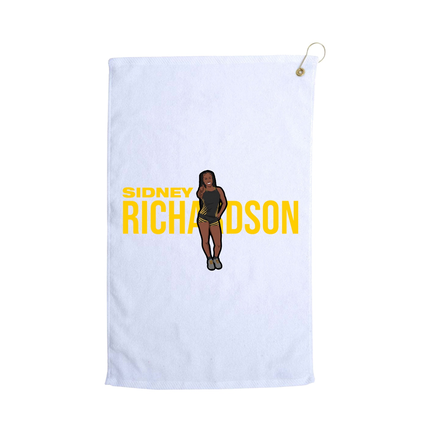 Golf Towel — Player Name in White
