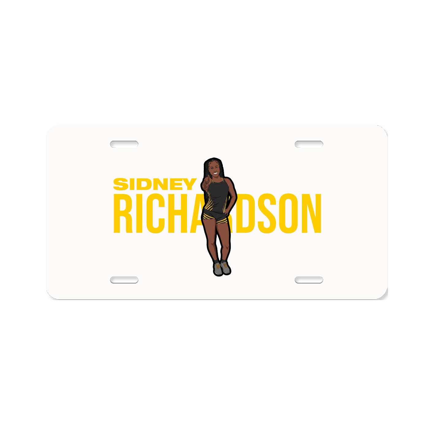 License Plate — Player Name in Classic