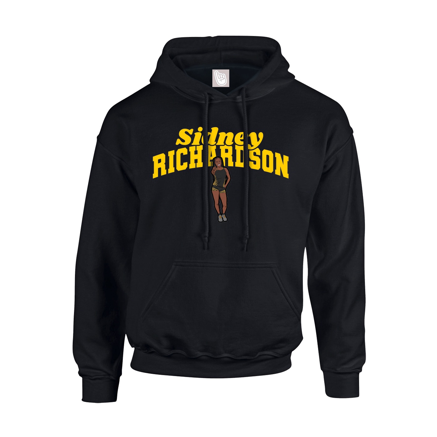Youth Hoodie — Signature Arch in Black