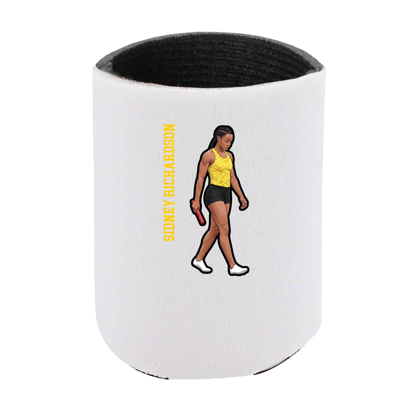 Can Holder — Name Vertical in White