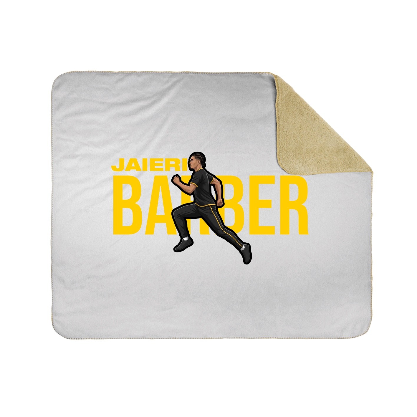 Throw Blanket — Player Name in White