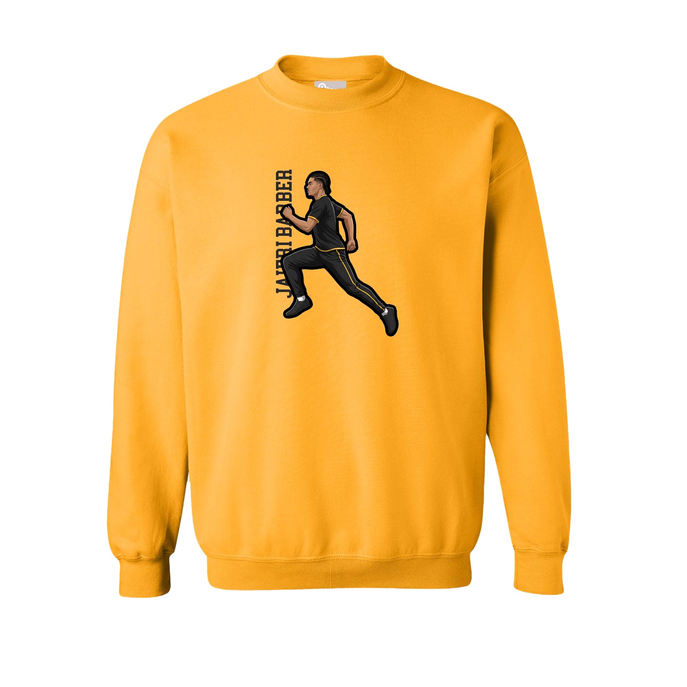 Fleece Crew — Name Vertical in Gold