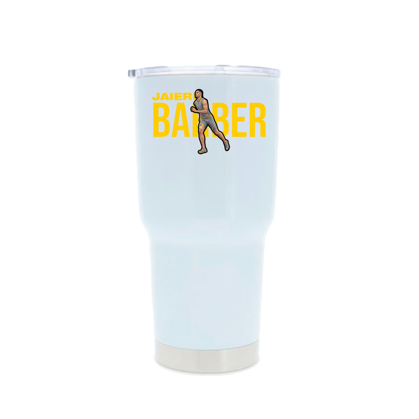 30oz Stainless Steel Tumbler — Player Name in White