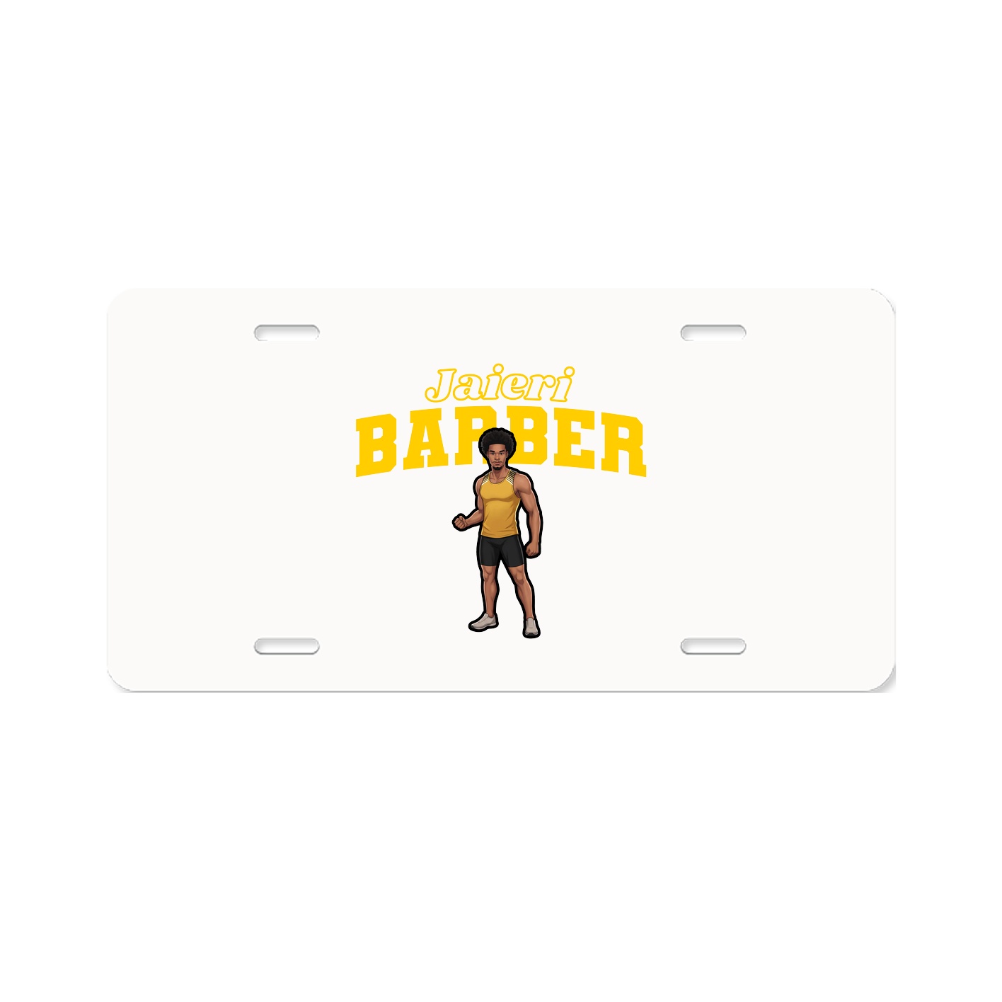 License Plate — Name Arch in Classic