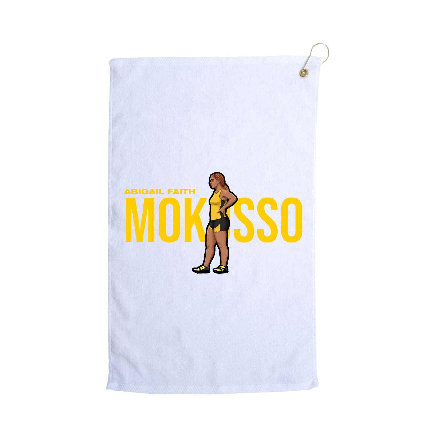 Golf Towel — Player Name in White