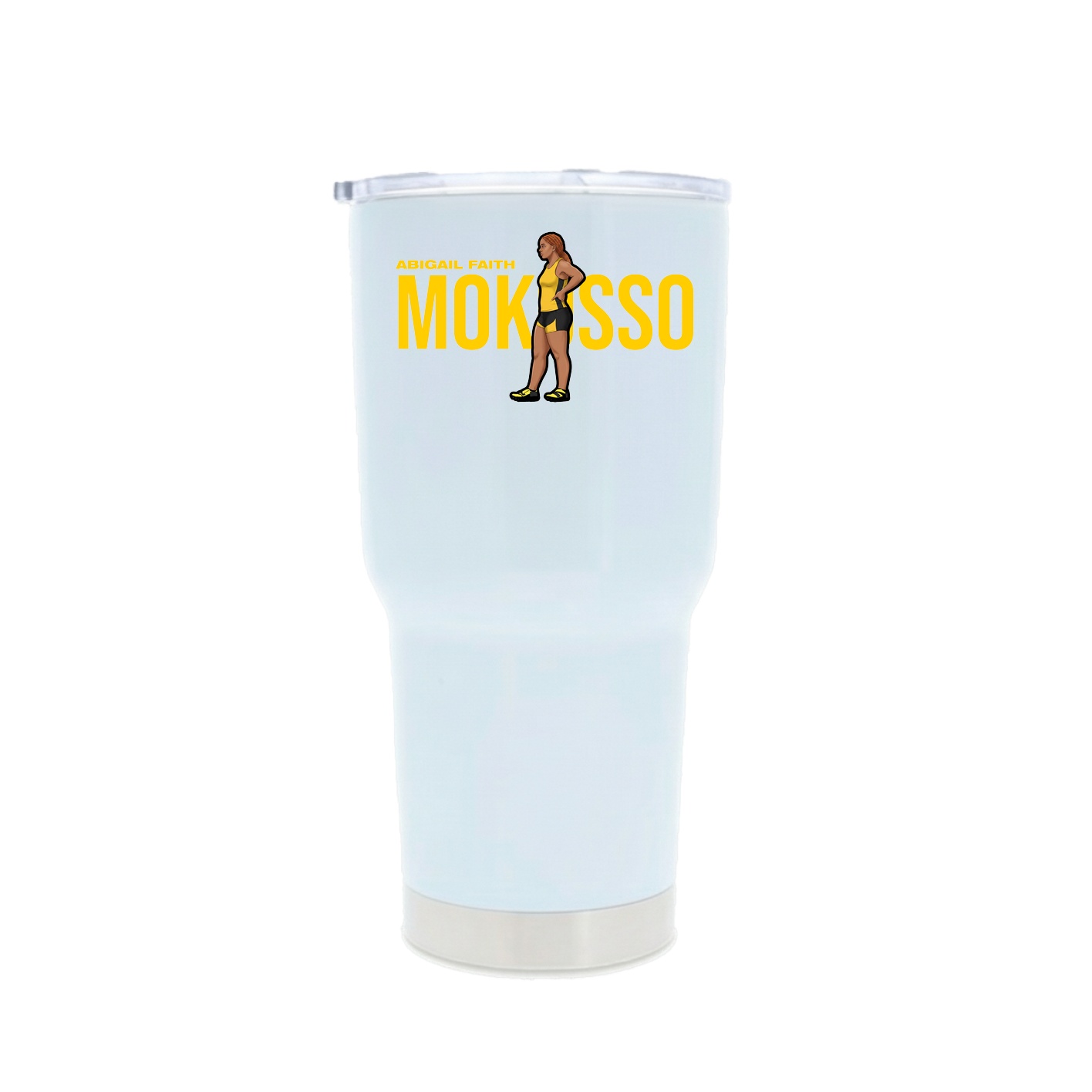 30oz Stainless Steel Tumbler — Player Name in White