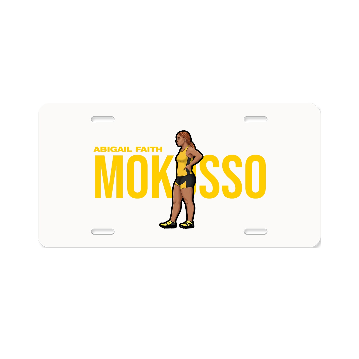 License Plate — Player Name in Classic