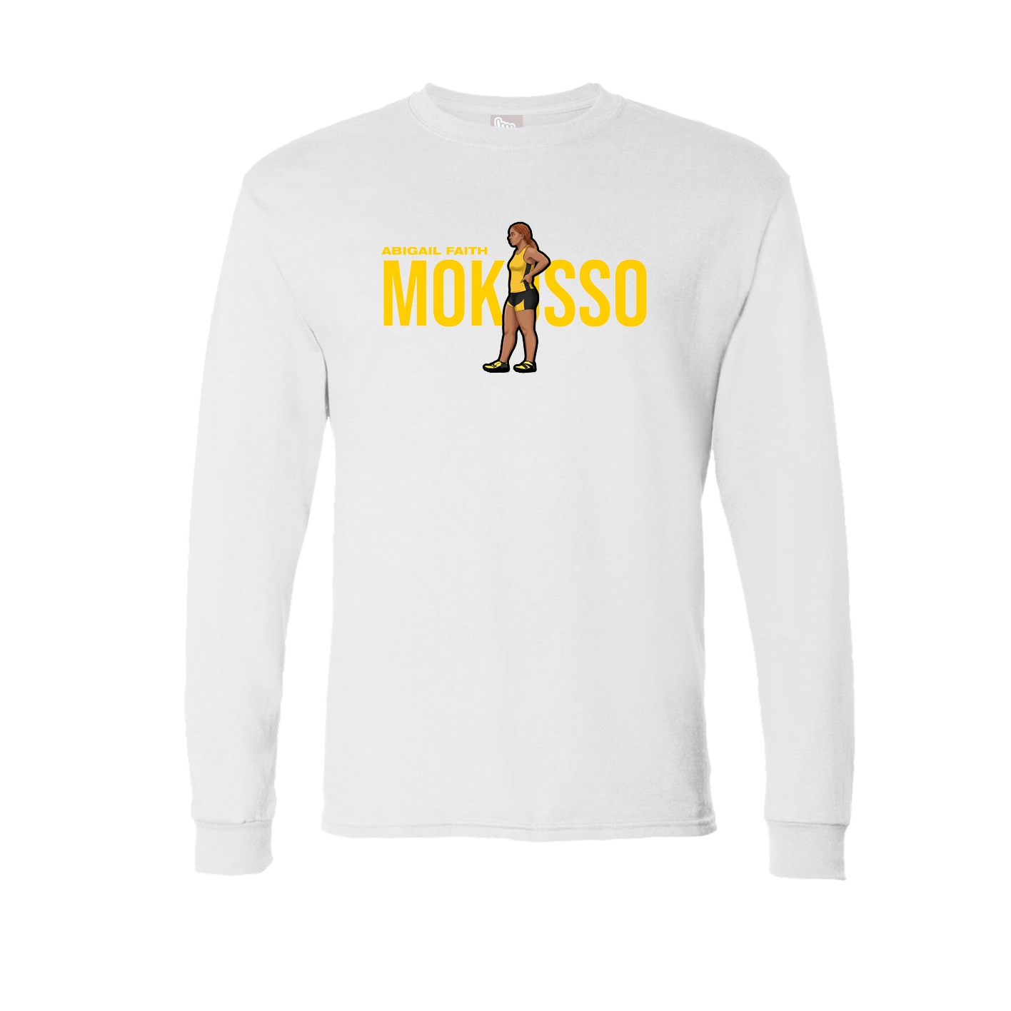 Long Sleeve Tee — Player Name in White
