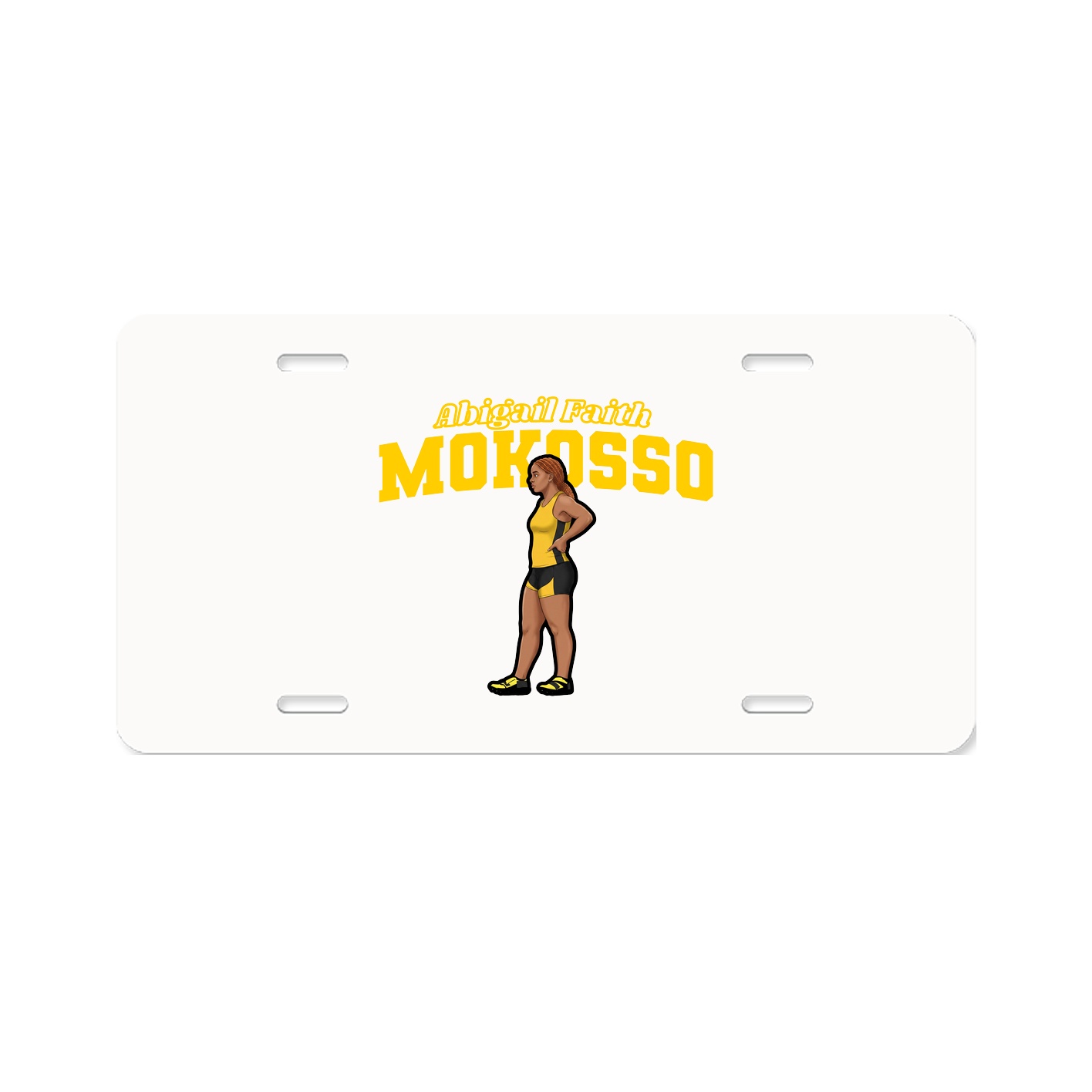 License Plate — Name Arch in Classic