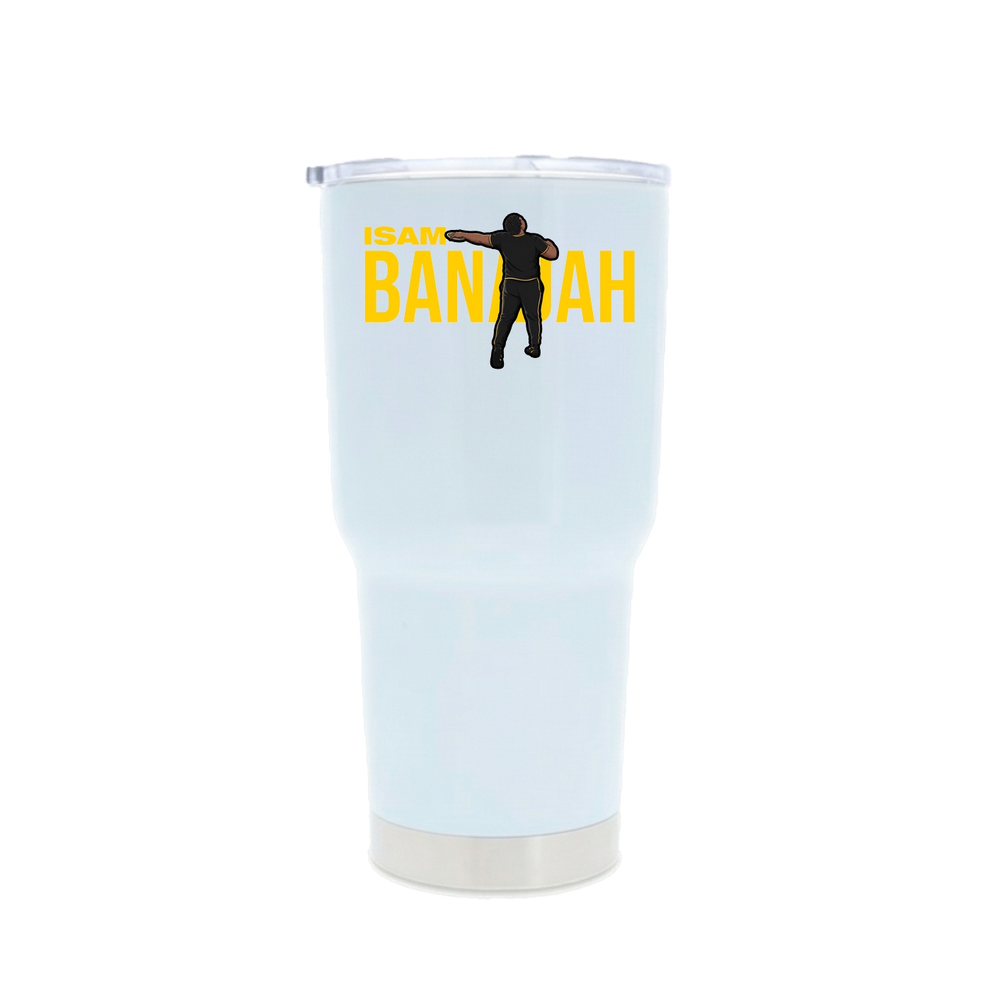 30oz Stainless Steel Tumbler — Player Name in White