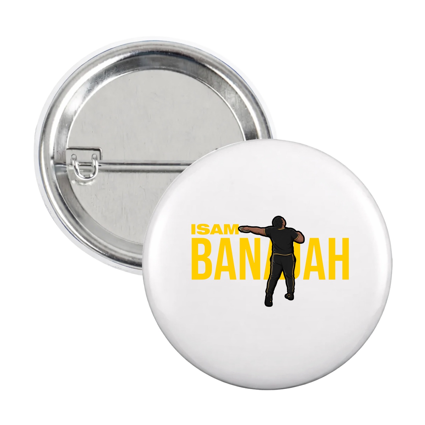 Game Day Button — Player Name in White