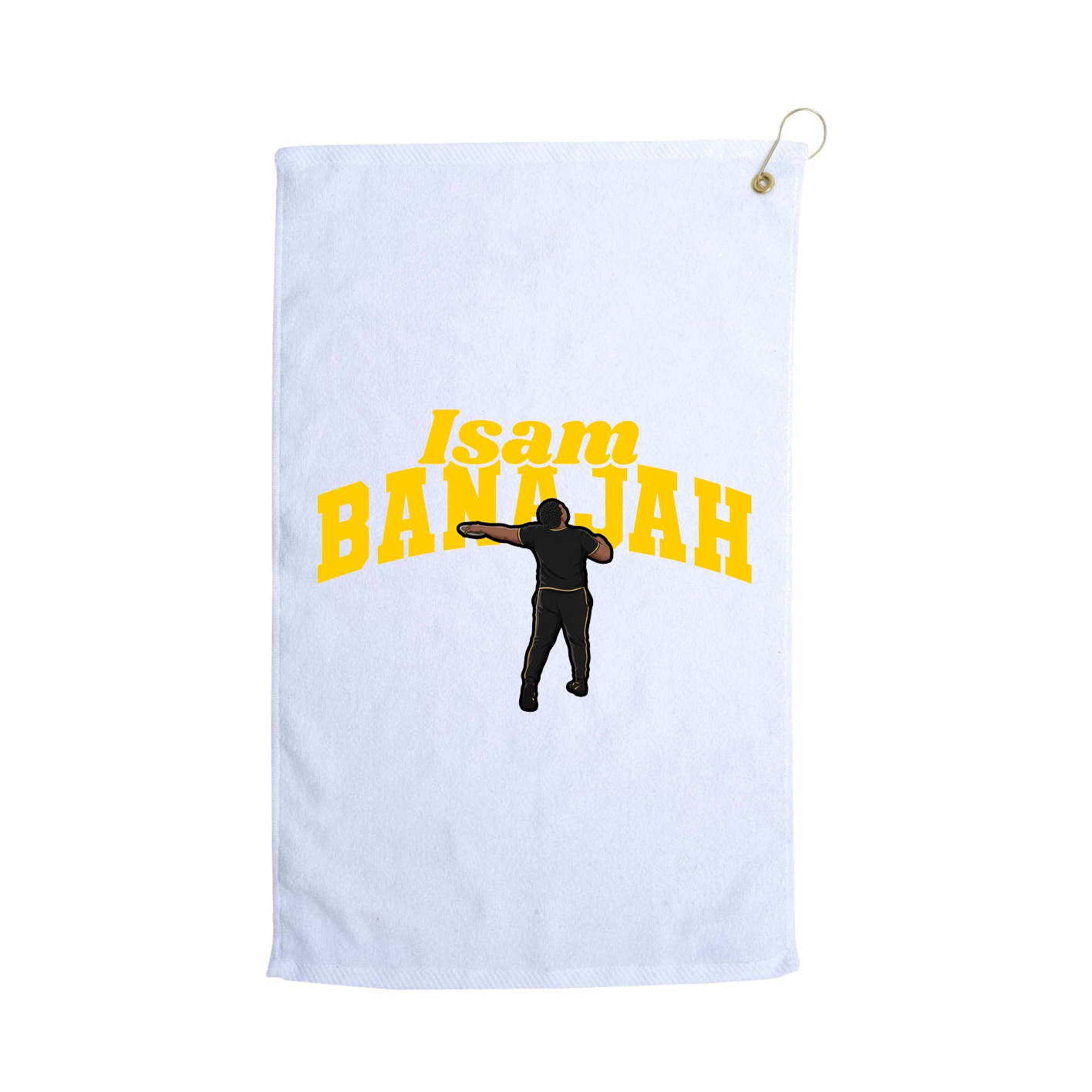 Golf Towel — Signature Arch in White