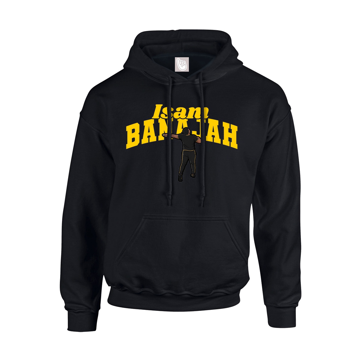 Youth Hoodie — Signature Arch in Black