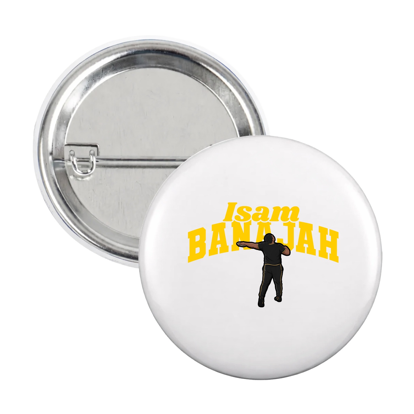 Game Day Button — Signature Arch in White