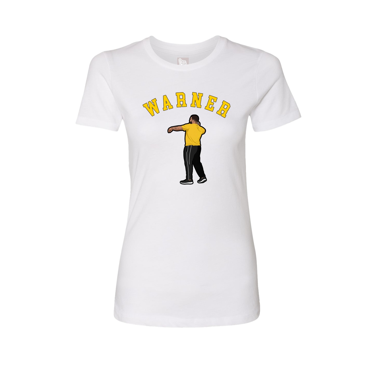 Fitted Women's Tee — Shirsey Arch in White