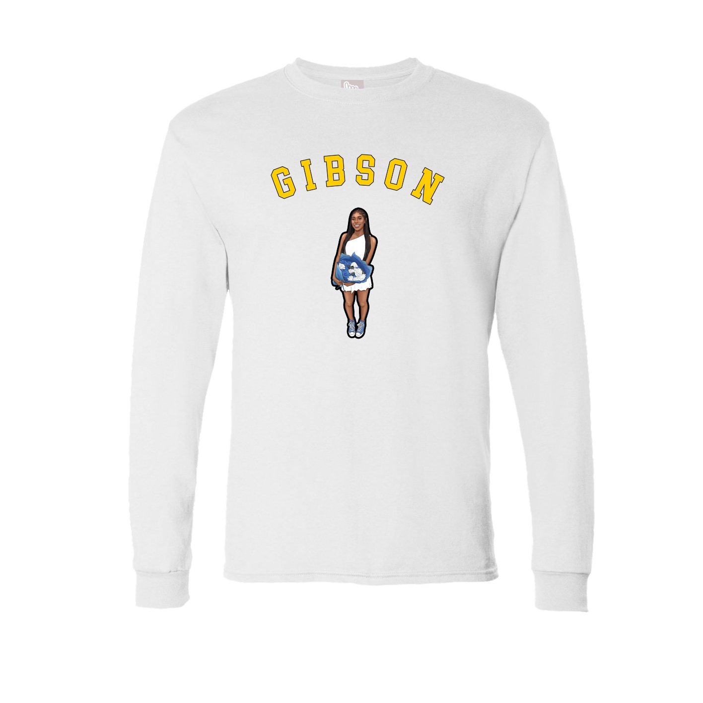 Long Sleeve Tee — Shirsey Arch in White
