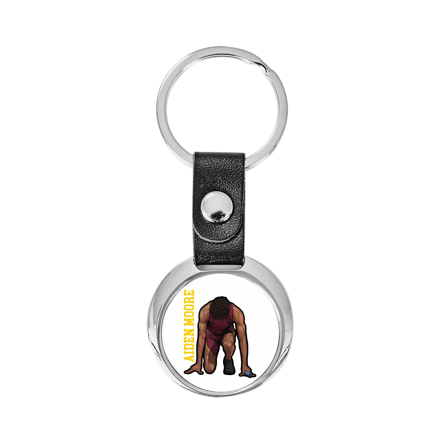 Key Chain — Name Vertical in Classic