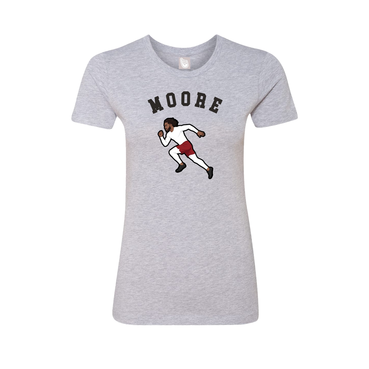 Fitted Women's Tee — Shirsey Arch in Grey