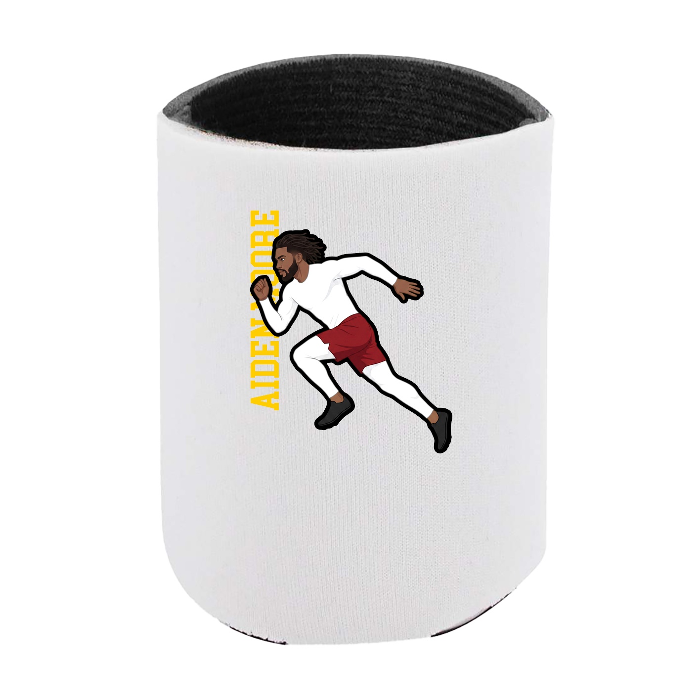 Can Holder — Name Vertical in White