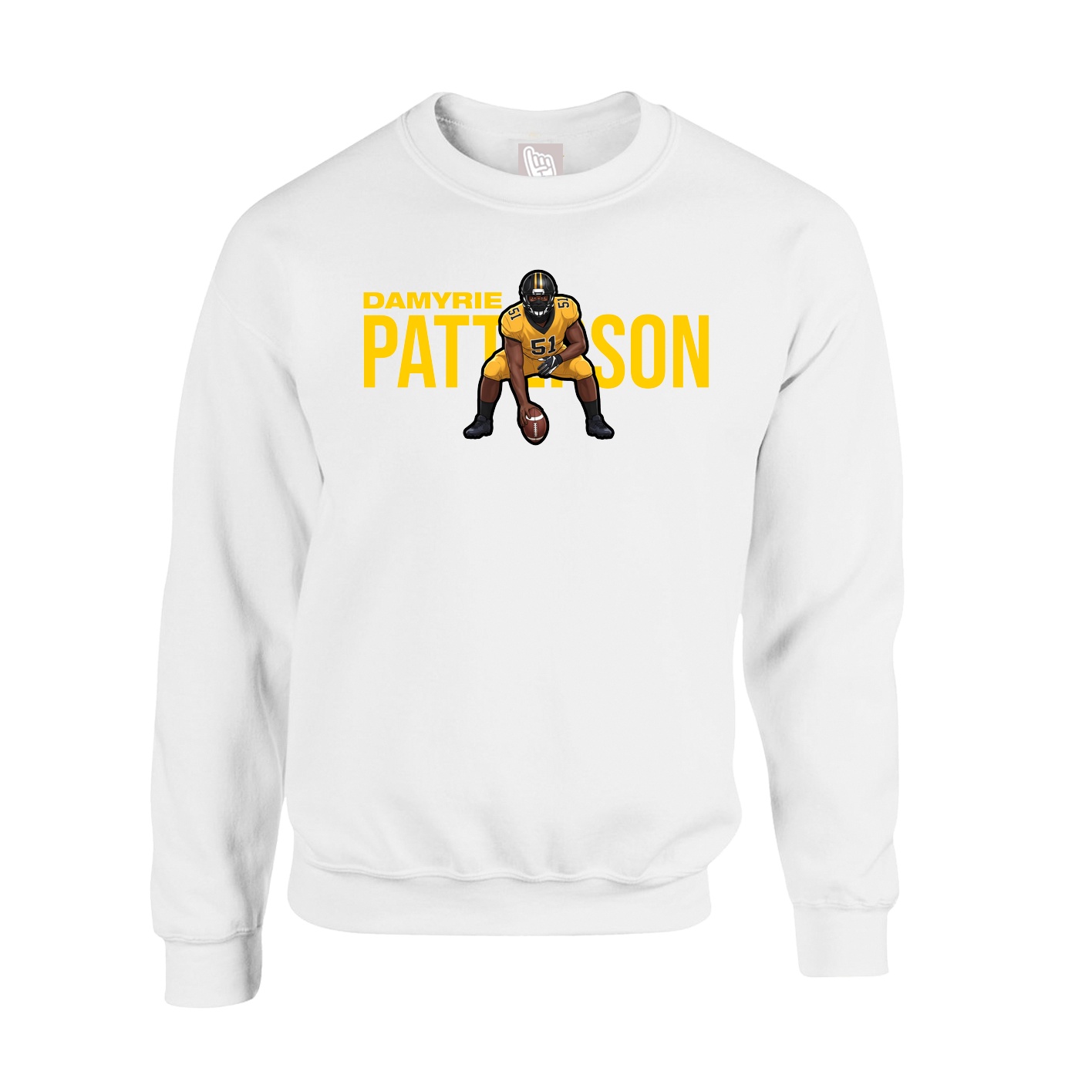 Fleece Crew — Player Name in White