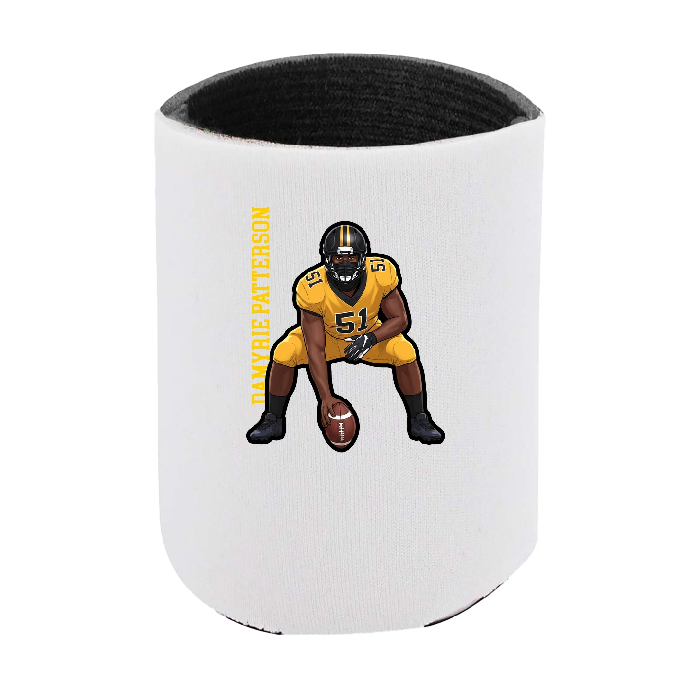 Can Holder — Name Vertical in White