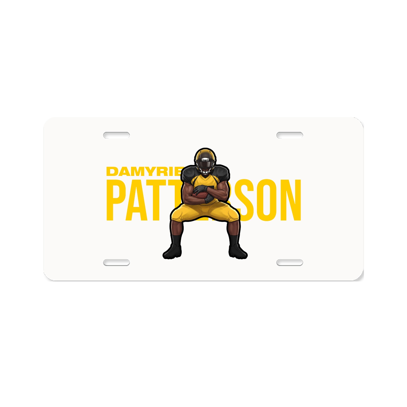 License Plate — Player Name in Classic