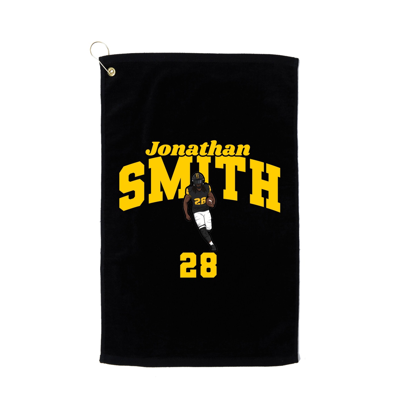 Golf Towel — Signature Arch in Black