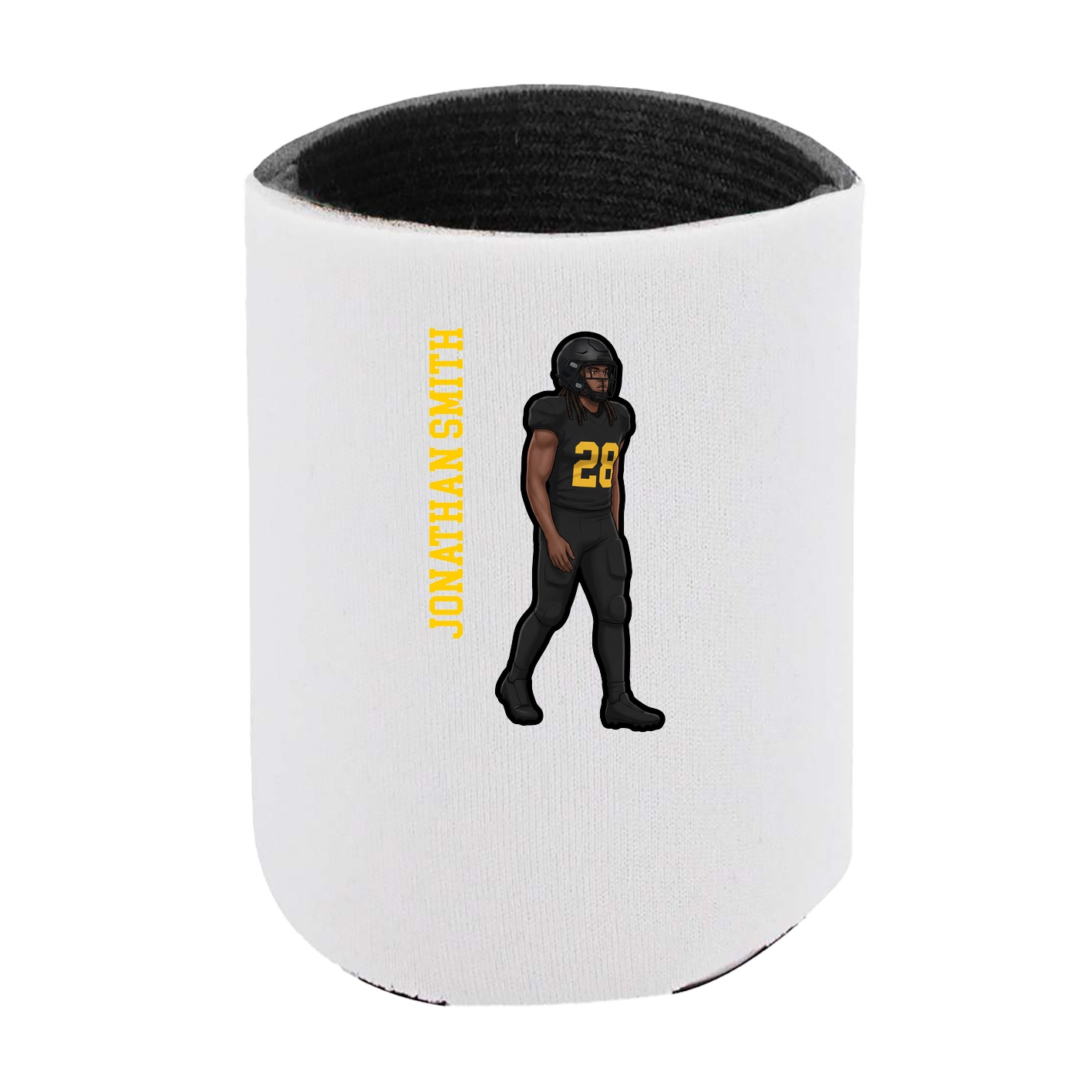 Can Holder — Name Vertical in White