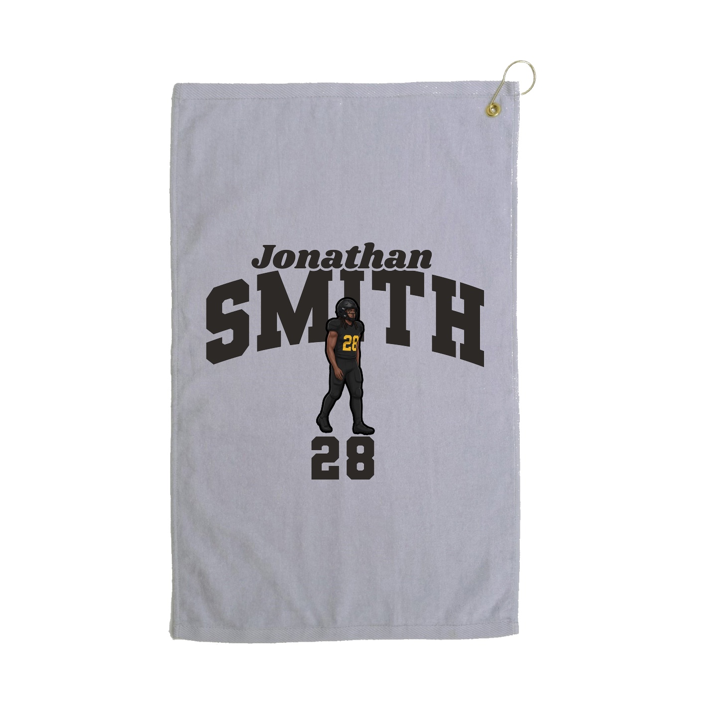 Golf Towel — Signature Arch in Grey