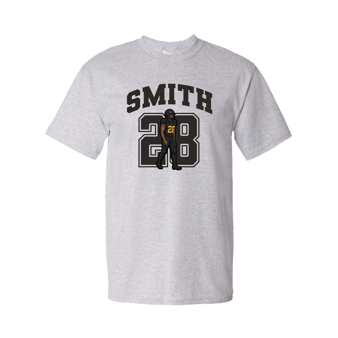 Youth Tee — Number in Grey