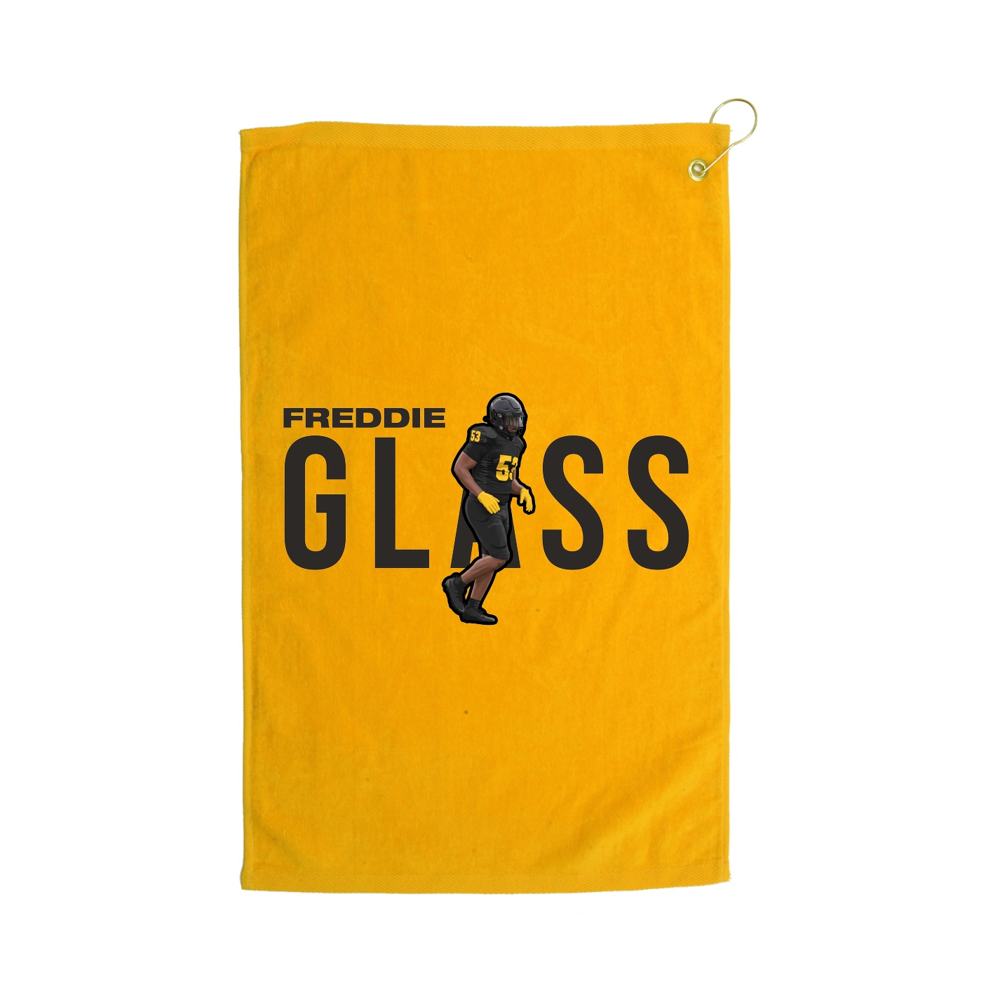 Golf Towel — Player Name in Gold