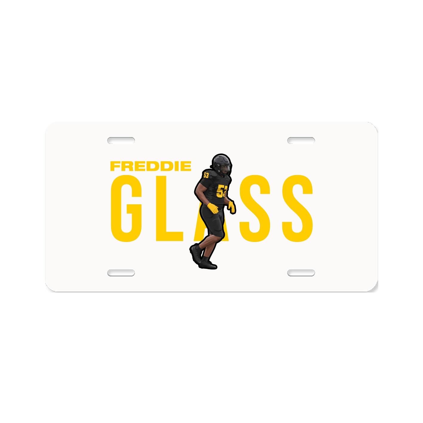 License Plate — Player Name in Classic