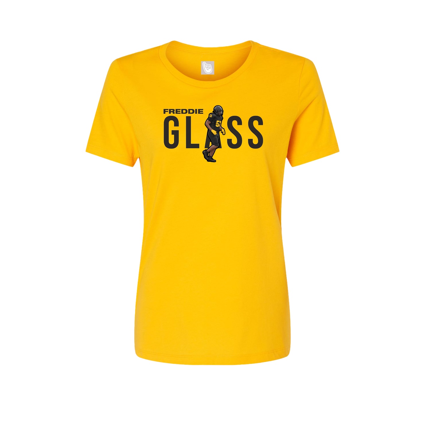 Fitted Women's Tee — Player Name in Gold