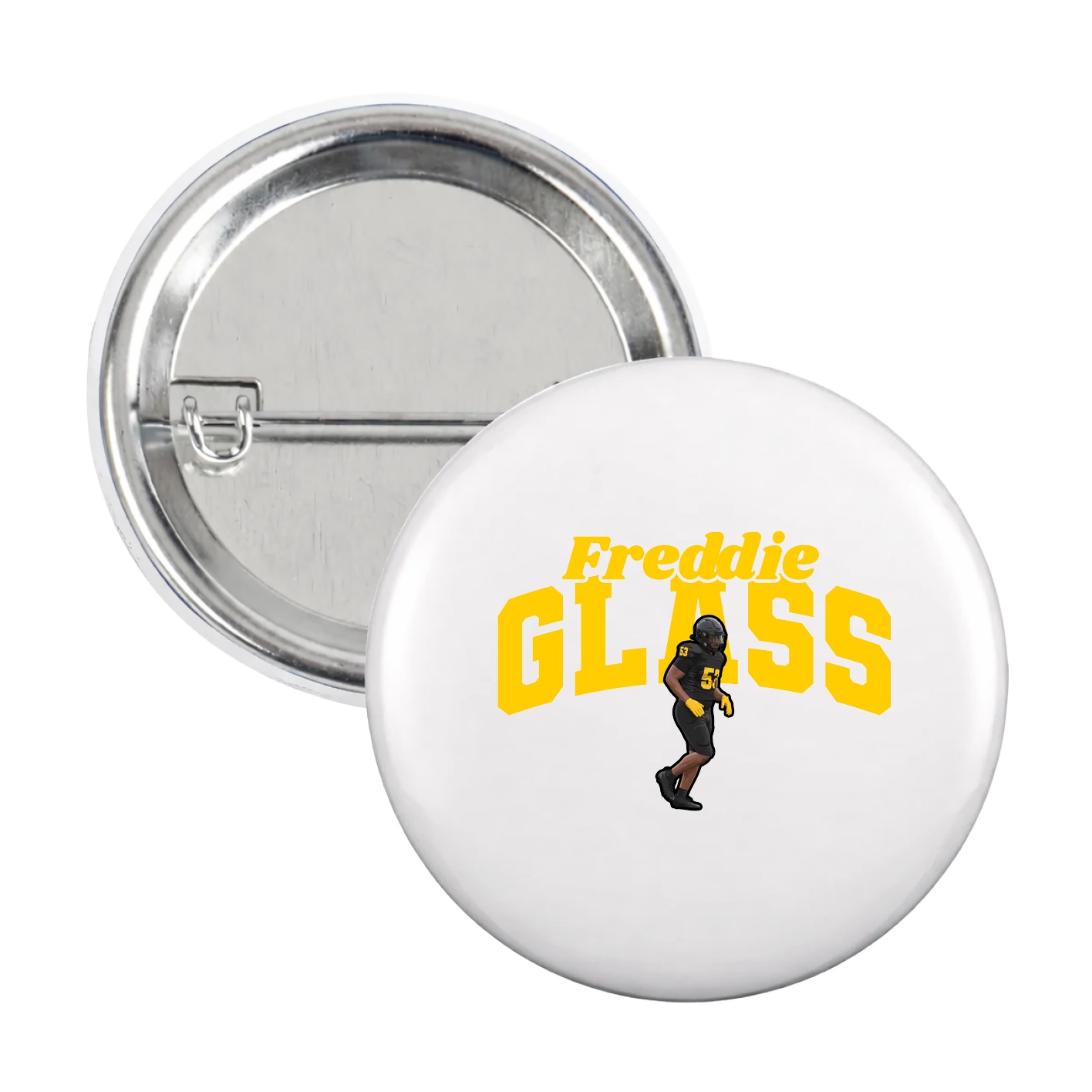Game Day Button — Signature Arch in White