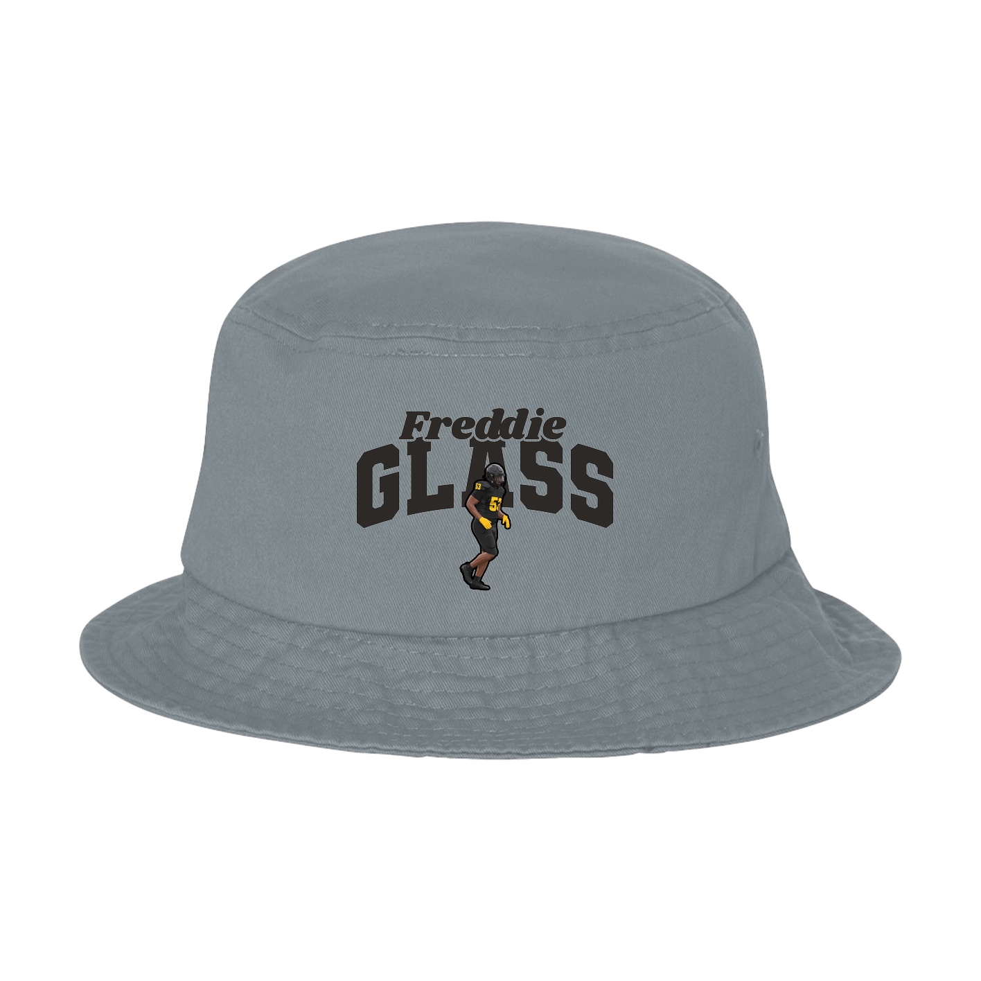 Bucket Cap — Signature Arch in Grey