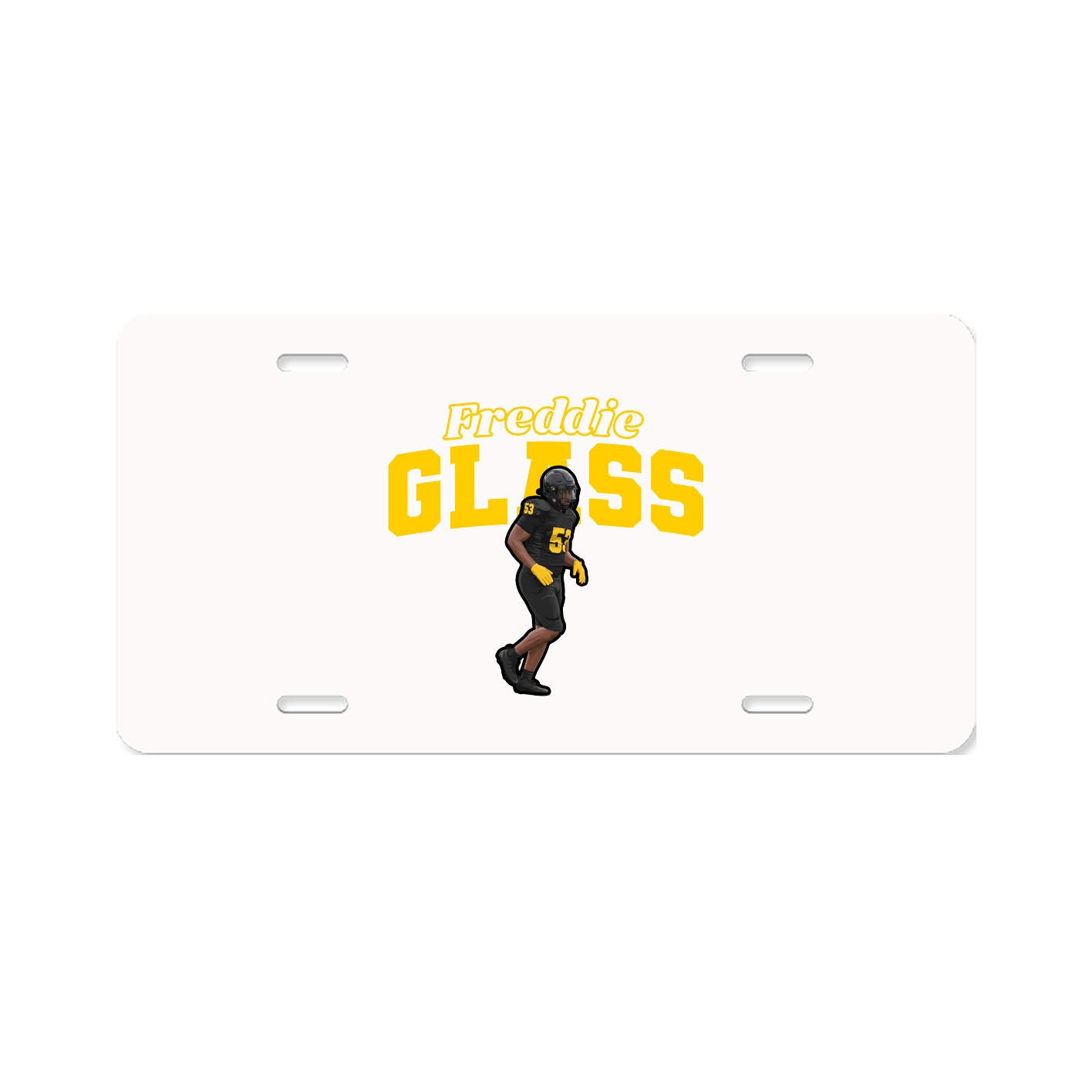 License Plate — Name Arch in Classic