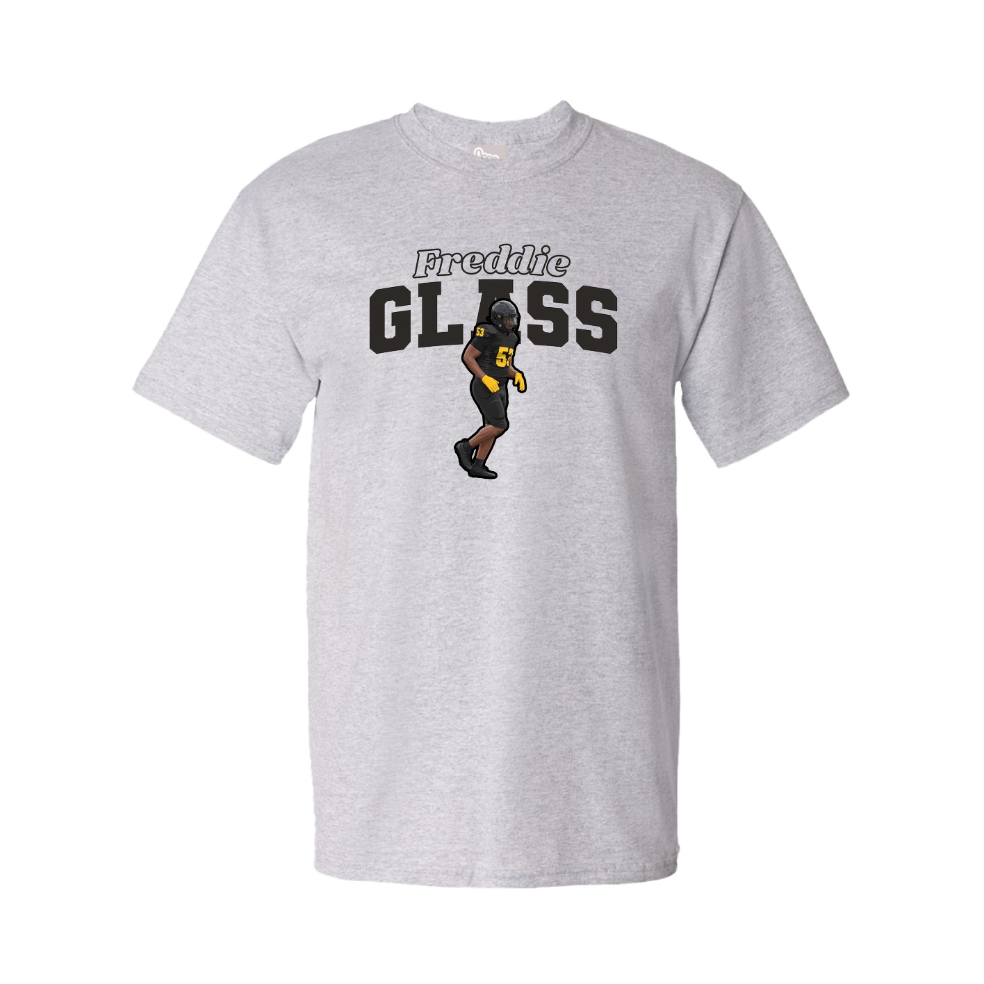 Youth Tee — Name Arch in Grey