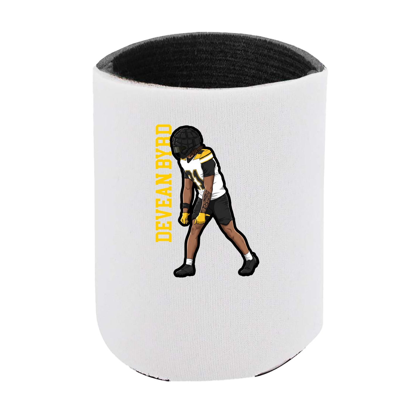 Can Holder — Name Vertical in White
