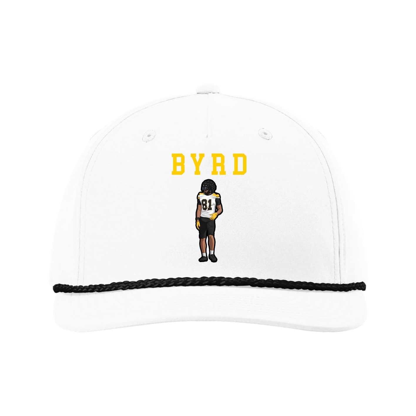 Five-Panel Classic Rope Cap — Shirsey in White